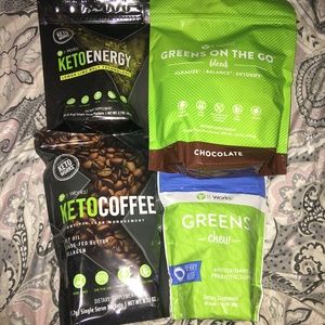 Reserved keto coffee and greens